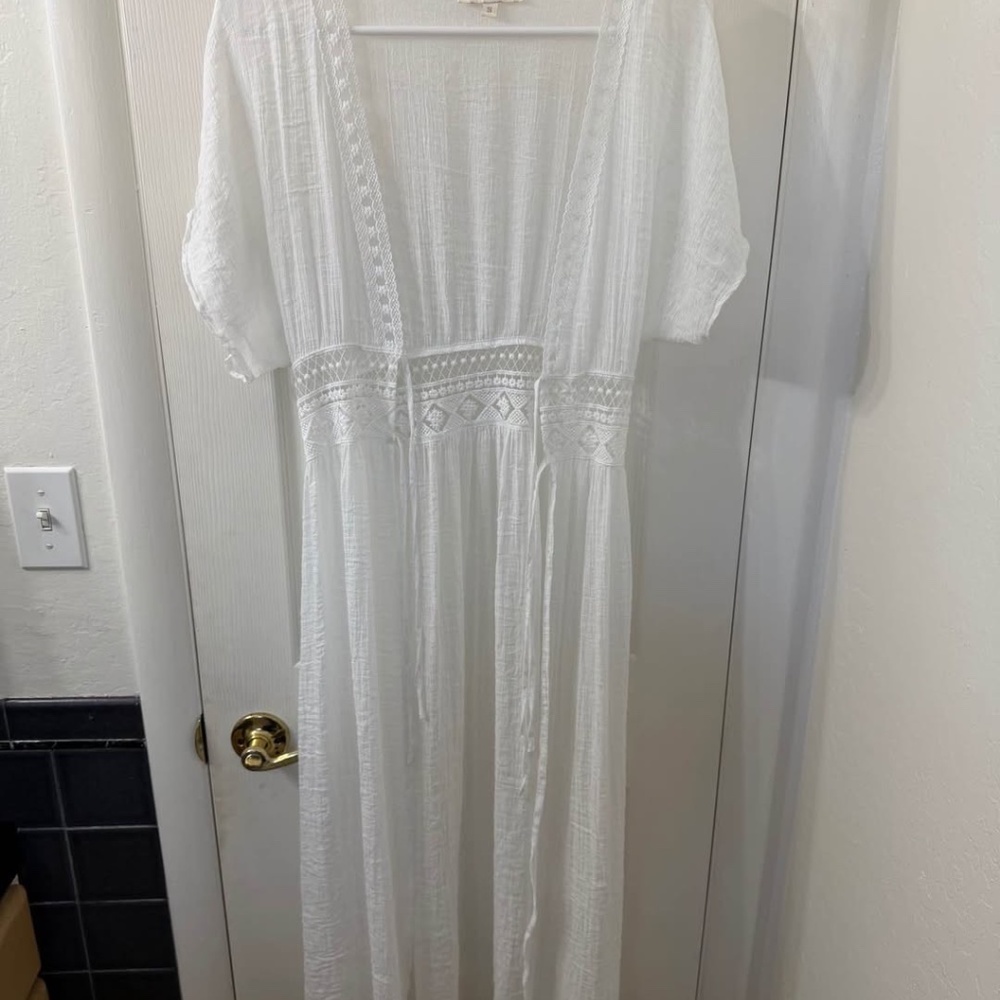Bathing Suit Cover Up Short Sleeve Size Small